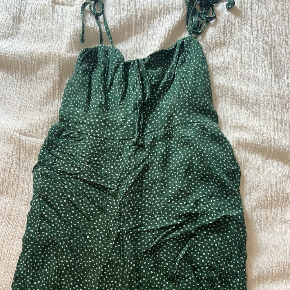 LA Hearts green floral romper